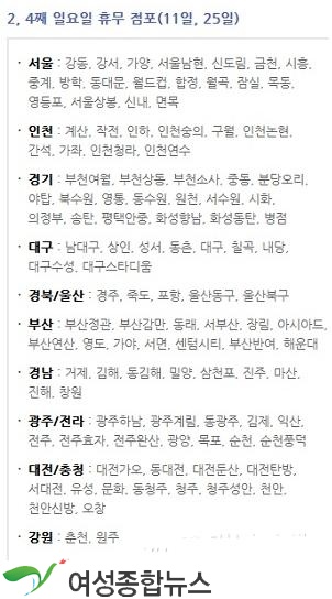 대형마트들, 개정된 유통산업발전법 시행령에 따라 매월 2회 휴무 실시