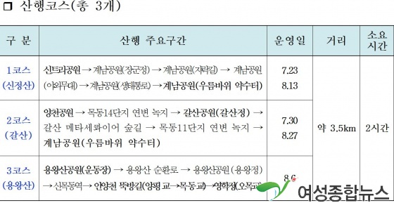 양천구 한여름밤, 숲길에서 힐링 하다 