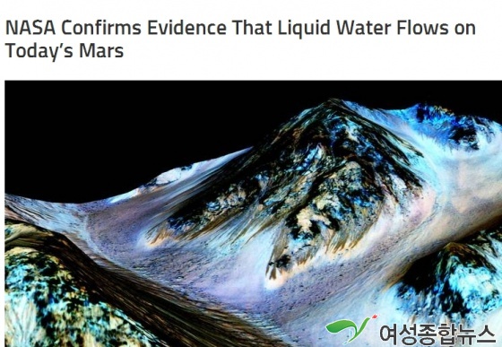 NASA '소금물 개천' 외계생명 가능성 시사