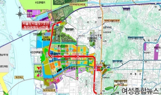 서울지하철 7호선 인천 청라까지 연장