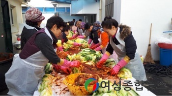 장흥군 용산면, 사랑이 넘치는 김장 나눔 행사 열어