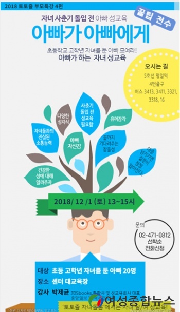 강동구, 초등 고학년 자녀와 아빠 대상 성교육 꿀팁