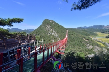 순창군, 대형 관광개발 프로젝트 중 하나인 '채계산 출렁다리 개통'