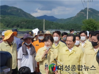 서영교 국회행안위원장, 집중호우 피해 조속한 복구 위해  행보