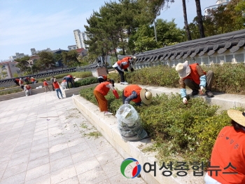 목포시 부주동, 도심공원 청결활동으로 쾌적한 동네만들기