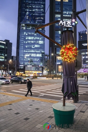 서초구 서리풀 원두막, 겨울철 밤거리 밝히는 서리풀 트리로 등장!