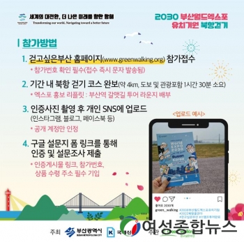 부산시, 2030부산세계박람회 유치 기원 북항 걷기대회 개최