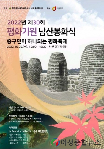 서울 중구,  제30회 평화통일기원 남산봉화식 개최