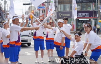 해남군, 13일 개막식 성화봉송, 펜싱·근대5종 종목 열전 돌입