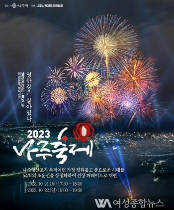 ‘2023나주축제, 영산강은 살아있다’  전야제 열흘 간 축제 열기 속으로