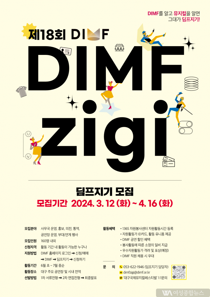 대구국제뮤지컬페스티벌, DIMF의 A부터 Z까지, 뮤지컬과 관객 이어주는 자원활동가 딤프지기 모집