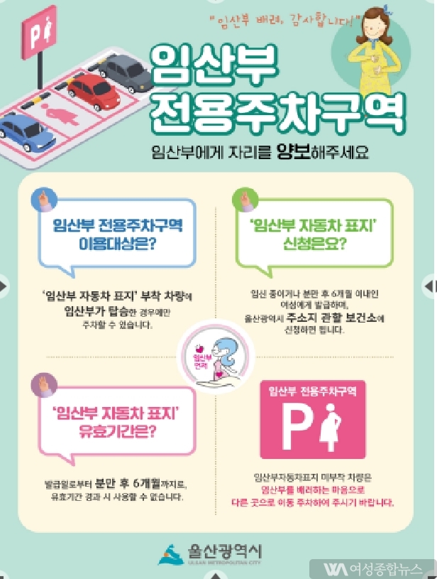 울산시, 임산부 전용주차구역 일제점검 및 홍보   