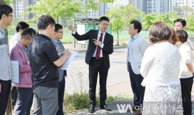 김정헌 중구청장'교통, 도로, 공사 현장 등 학교 인근 주요 시설 점검 '