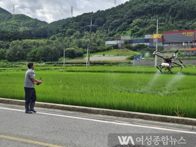 경기도 광주, 2차 항공방제 완료: 벼 병해충 방지 강화