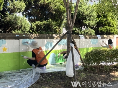 인하대 학생사회봉사단 인하랑, 송림동 벽화 그리기 봉사활동